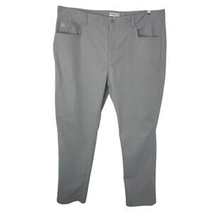 Peter Millar Gray Performance Pants Men’s 40x30 Stretch Flat Front Casual Golf